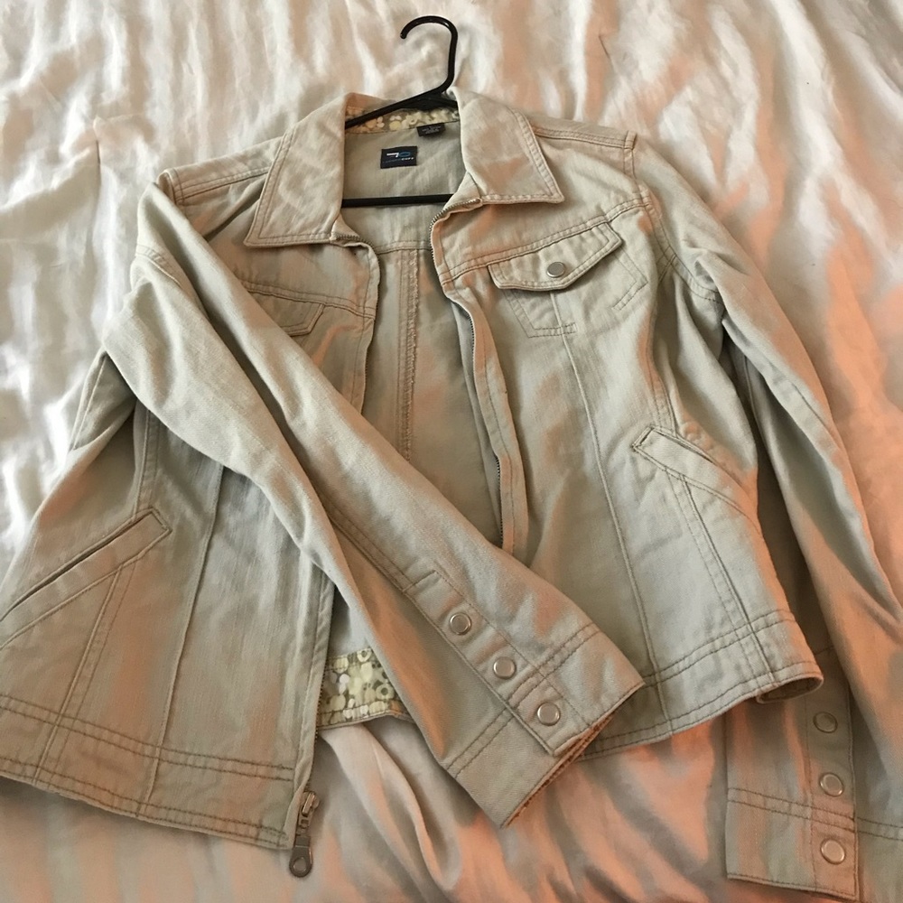Bomber jean jacket